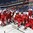 BUFFALO, NEW YORK - JANUARY 2: Czech Republic players celebrate after a 4-3 shoot-out win over Finland during quarterfinal round action at the 2018 IIHF World Junior Championship. (Photo by Matt Zambonin/HHOF-IIHF Images)


